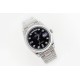 Rolex-DayDate 36mm Flt Pres SS/SS Black Diam EWF A3255 Mod