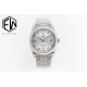 Rolex-DayDate 36mm Flt Pres SS/SS Silv Wht Diam EWF A3255