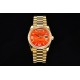 Rolex-DayDate 36mm YG/YG Pres Dia Orange Gradient Dial CSF A2836