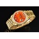 Rolex-DayDate 36mm YG/YG Pres Dia Orange Gradient Dial CSF A2836