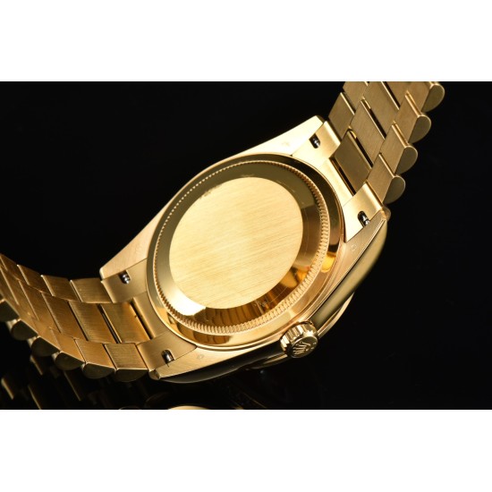 Rolex-DayDate 36mm YG/YG Pres Dia Orange Gradient Dial CSF A2836