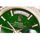 Rolex-DayDate 36mm RG/RG Pres Dia Green Dial CSF A2836