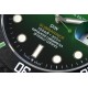 Rolex-Submariner DIW 40mm 904L DLC/DLC Grn/Blk Dial DIWF VS3135