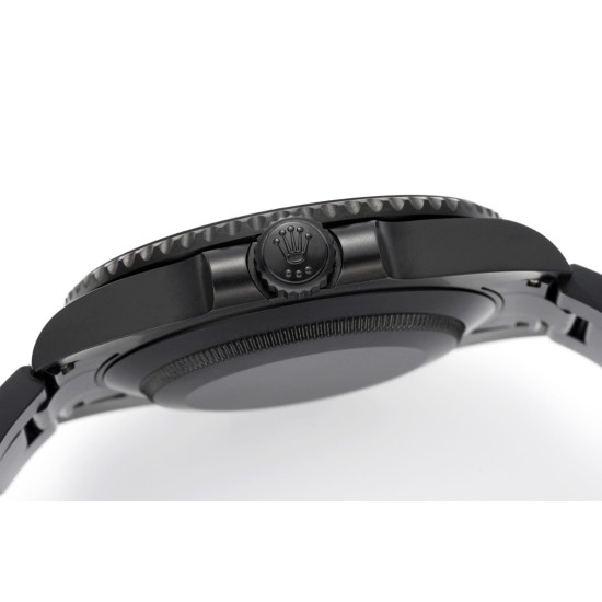 Rolex-Submariner DIW 40mm 904L DLC/DLC Grn/Blk Dial DIWF VS3135