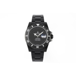 Rolex-Submariner DIW 40mm 904L DLC/DLC Black Dial DIWF VS3135