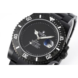 Rolex-Submariner DIW 40mm 904L DLC/DLC Black Dial DIWF VS3135