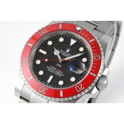 Rolex-Submariner DIW 40mm Red SS/SS Carbon Dial DIWF(VSF) VS3135