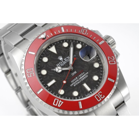 Rolex-Submariner DIW 40mm Red SS/SS Carbon Dial DIWF(VSF) VS3135