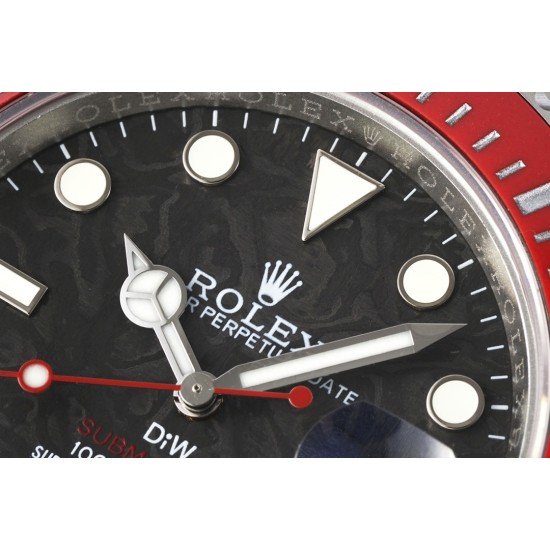 Rolex-Submariner DIW 40mm Red SS/SS Carbon Dial DIWF(VSF) VS3135