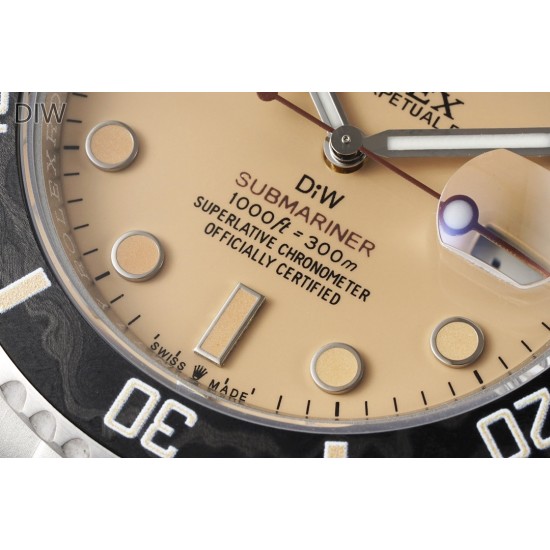 Rolex-Submariner DIW 40mm 904L SS/SS Cream Dial VSF VS3135