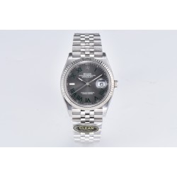 Rolex-Datejust 126234 36mm Jub SS/SS Grey/Rmn Clean VR3235