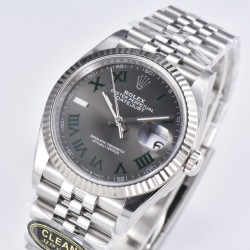 Rolex-Datejust 126234 36mm Jub SS/SS Grey/Rmn Clean VR3235