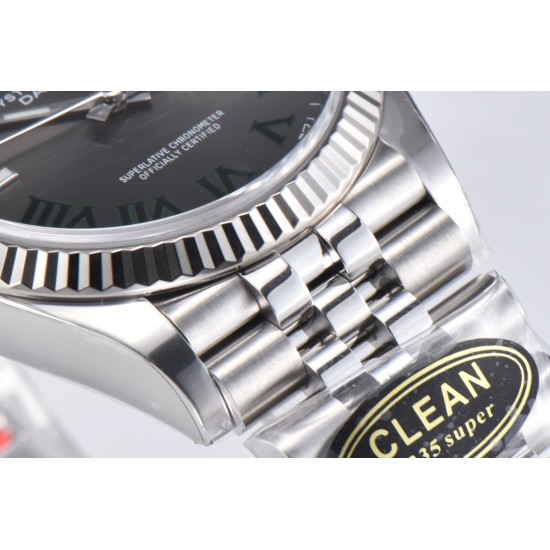 Rolex-Datejust 126234 36mm Jub SS/SS Grey/Rmn Clean VR3235