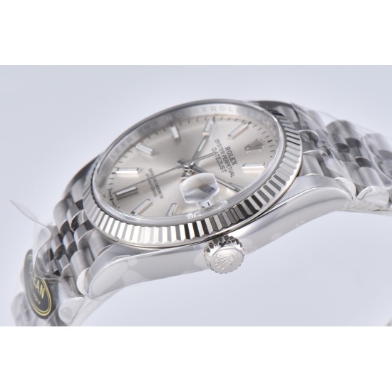 Rolex-Datejust 126234 36mm Jub SS/SS Silver Dial Clean VR3235