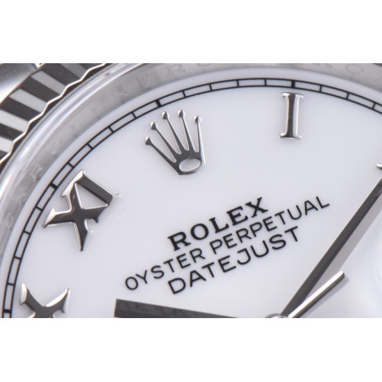 Rolex-Datejust 126234 36mm Jub SS/SS White/Rmn Clean VR3235