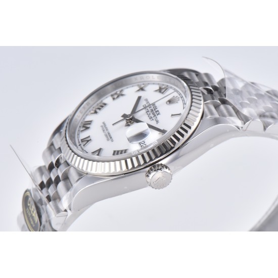 Rolex-Datejust 126234 36mm Jub SS/SS White/Rmn Clean VR3235