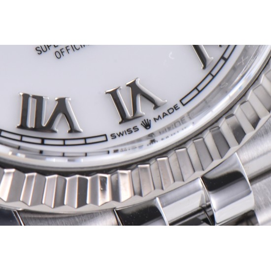 Rolex-Datejust 126234 36mm Jub SS/SS White/Rmn Clean VR3235