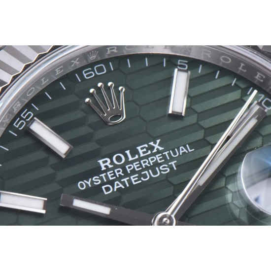 Rolex-Datejust 126334 41mm Oys SS/SS Grey Textured/Stk Clean SH3235