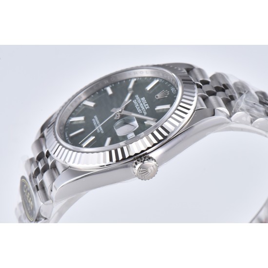 Rolex-Datejust 126334 41mm Oys SS/SS Grey Textured/Stk Clean SH3235