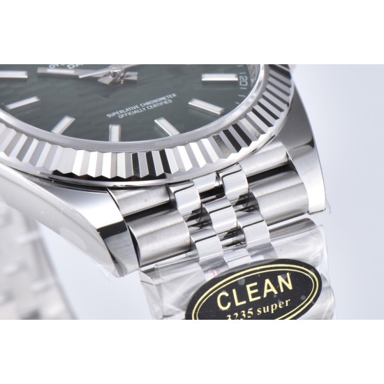 Rolex-Datejust 126334 41mm Oys SS/SS Grey Textured/Stk Clean SH3235