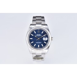 Rolex-Datejust 126334 41mm Oys SS/SS Blue Texetured Dial Clean SH3235