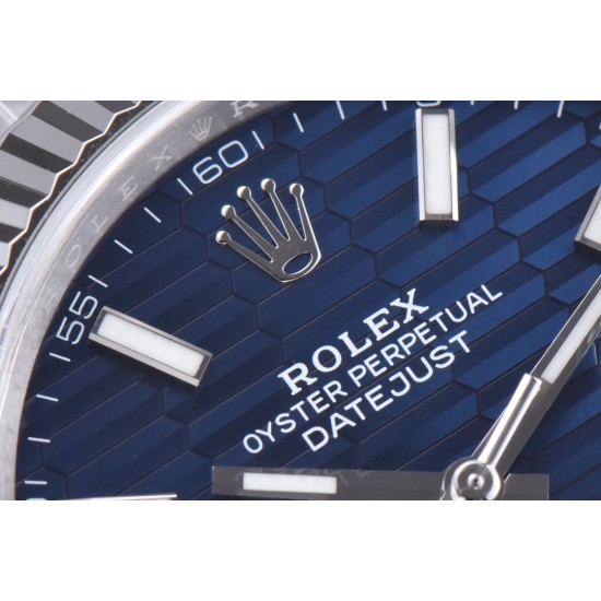 Rolex-Datejust 126334 41mm Oys SS/SS Blue Texetured Dial Clean SH3235