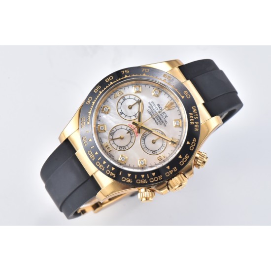 Rolex-Daytona 116518 40MM 904L Real Mop Dial YG/RU Clean DD4130