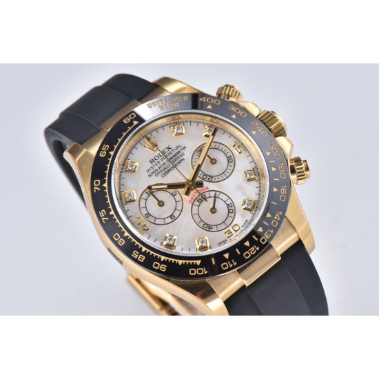 Rolex-Daytona 116518 40MM 904L Real Mop Dial YG/RU Clean DD4130