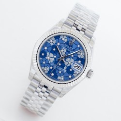 Rolex-Datejust ladies 31mm SS/SS Flt Pres Blue EWF(JDF) A2824