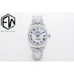 Rolex-Datejust ladies 31mm SS/SS White/Rmn EWF(WF) A2671