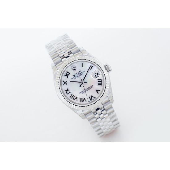 Rolex-Datejust ladies 31mm SS/SS White/Rmn EWF(WF) A2671