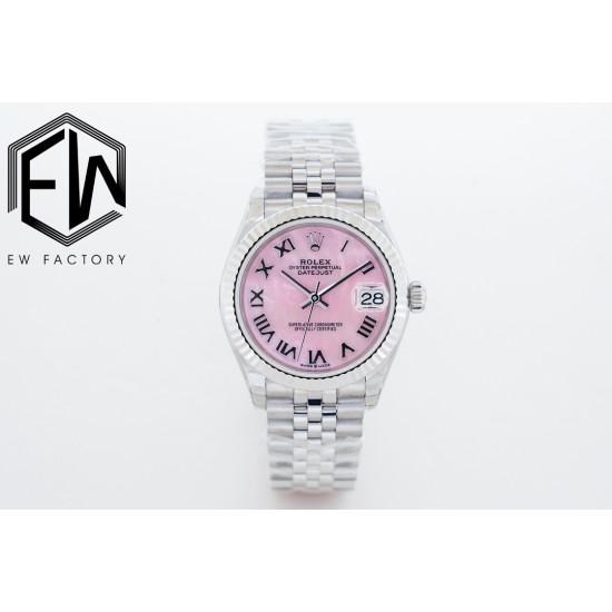 Rolex-Datejust 31mm 278274 SS/SS Pink/Rmn EWF(GDF) MY8215