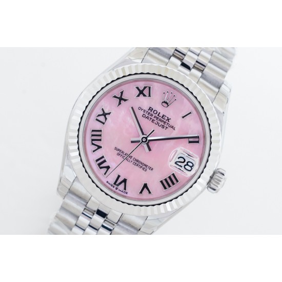 Rolex-Datejust 31mm 278274 SS/SS Pink/Rmn EWF(GDF) MY8215