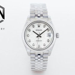 Rolex-Datejust 31mm 278274 SS/SS Silver/Dia EWF(GDF) MY8215