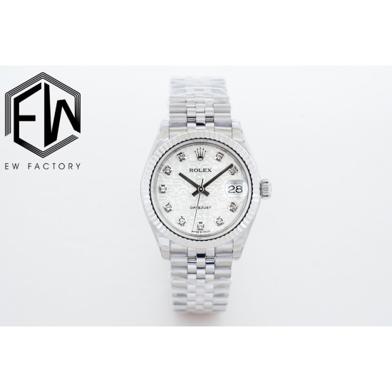 Rolex-Datejust 31mm 278274 SS/SS Silver/Dia EWF(GDF) MY8215
