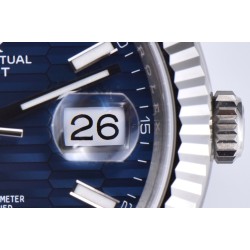 Rolex-Datejust 126234 36mm Jub SS/SS Blue Texetured Dial Clean SH3235