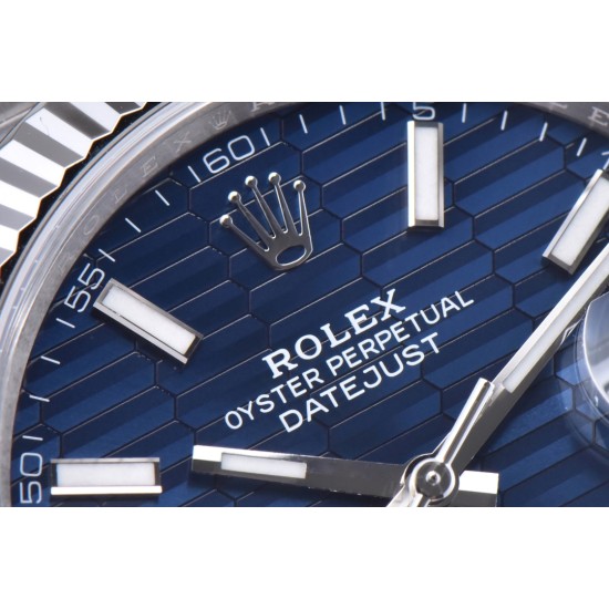 Rolex-Datejust 126334 41mm Oys SS/SS Blue Texetured Dial Clean SH3235