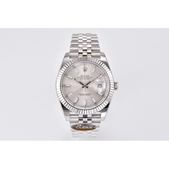 Rolex-Datejust 126234 36mm Jub SS/SS Silver Dial Clean VR3235