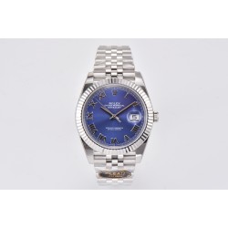 Rolex-Datejust 126334 41MM Blue/Roman 904L Jubilee Bracelet Clean VR3235