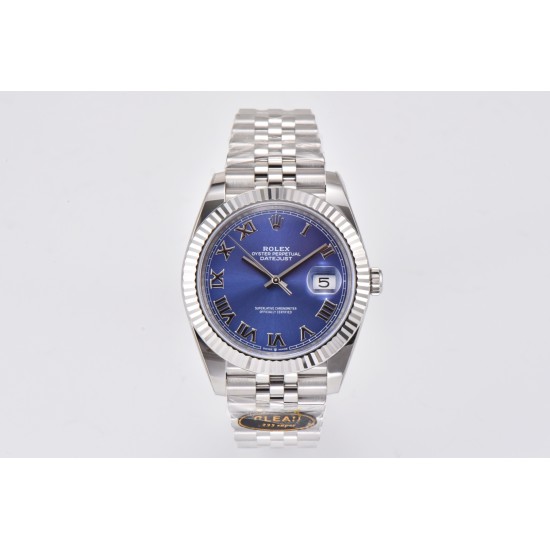 Rolex-Datejust 126334 41MM Blue/Roman 904L Jubilee Bracelet Clean VR3235