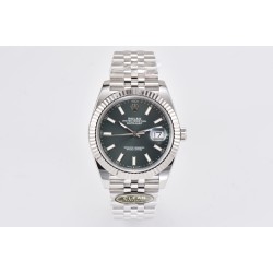 Rolex-Datejust 126334 41mm Jubilee 904L SS/SS Gray Rhodium Clean VR3235