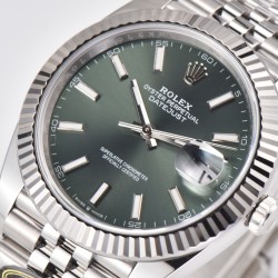 Rolex-Datejust 126334 41mm Jubilee 904L SS/SS Gray Rhodium Clean VR3235