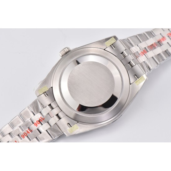 Rolex-Datejust 126334 41mm Jubilee 904L SS/SS Gray Rhodium Clean VR3235