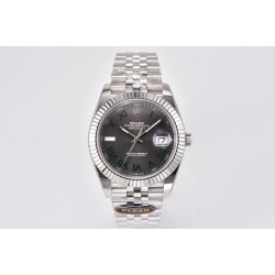 Rolex-Datejust 126334 41mm Wimbledon Jub SS/SS Gray Dial Clean VR3235