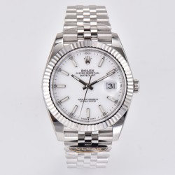 Rolex-Datejust 126334 41mm Jub SS/SS White/Stk Clean VR3235