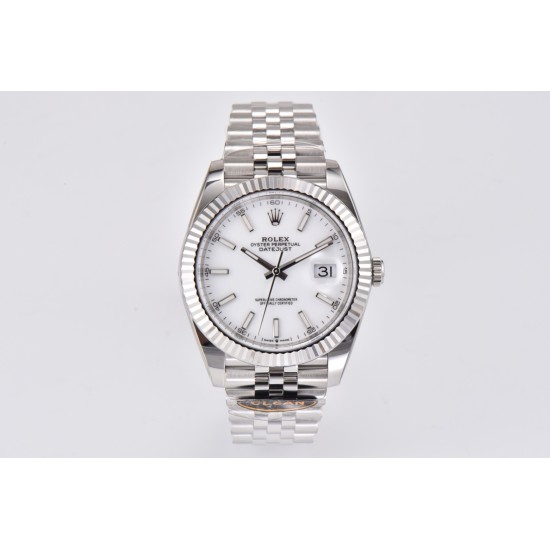 Rolex-Datejust 126334 41mm Jub SS/SS White/Stk Clean VR3235