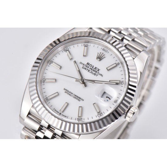 Rolex-Datejust 126334 41mm Jub SS/SS White/Stk Clean VR3235