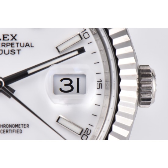 Rolex-Datejust 126334 41mm Jub SS/SS White/Stk Clean VR3235