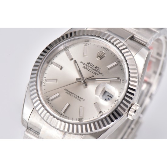 Rolex-Datejust 126334 41mm SS/SS Silver/Stk CLEAN(EWEF) A3235
