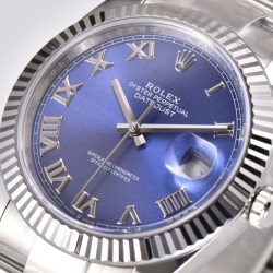 Rolex--Datejust 126334 41MM Blue/Roman 904L Oyster Bracelet Clean VR3235